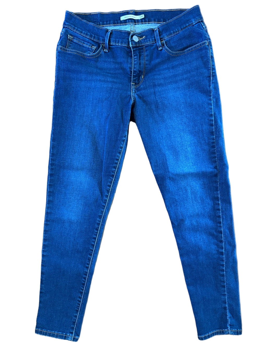 Levi's 710 Super Skinny Jeans Size 30 Dark Wash